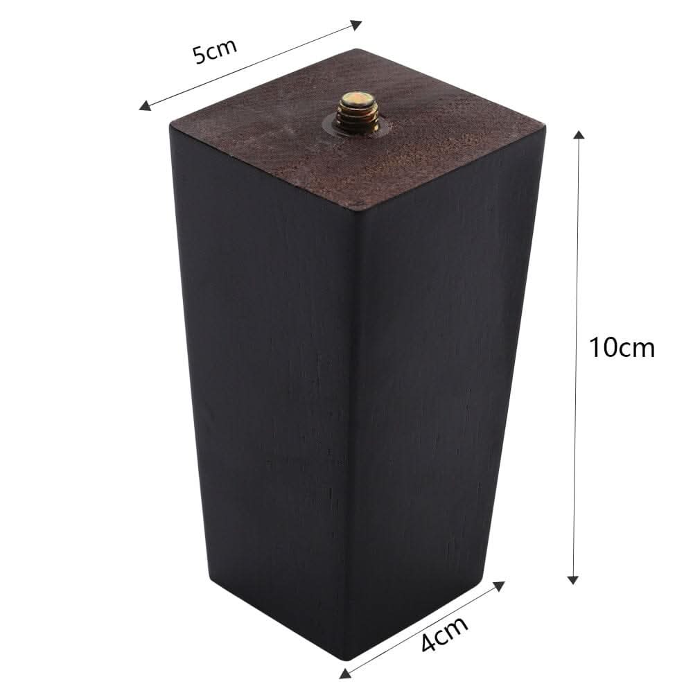 4 Pieces Square Wooden Furniture Legs Chair Sofa Feet Replacement