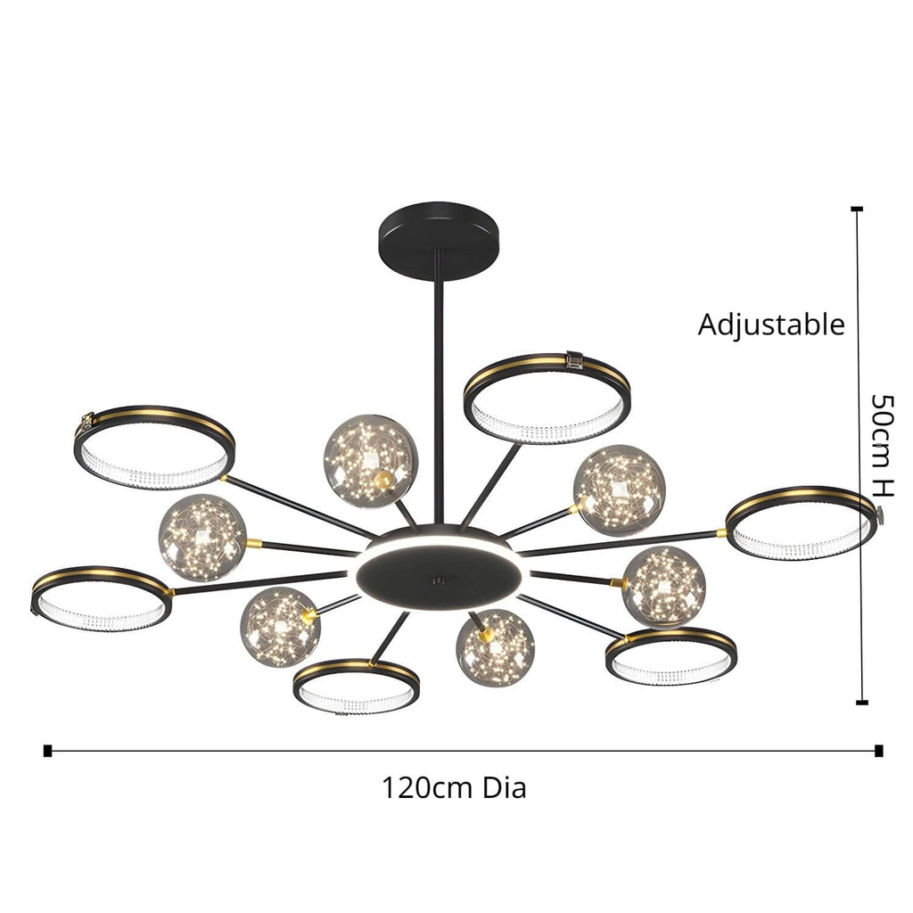 Lightsin Stylish Simple Creative Personalized Full Star Ceiling Light
