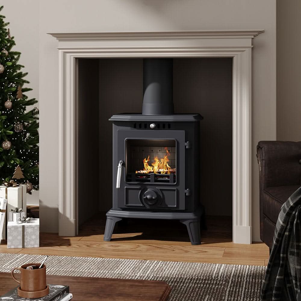 Cast Iron Fireplace – Victorian Style Wood Burning Fireplace Insert & Freestanding Heater