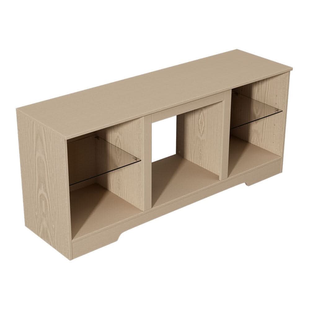 Wood Grain Fireplace Cabinet with 18inch Electric Fire | Touchscreen-enabled & remote-controlled