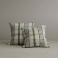 ‍Square Exclusive Design Cushion in Moss Green Plaid Cotton Linen, 45*45CM (100% off)