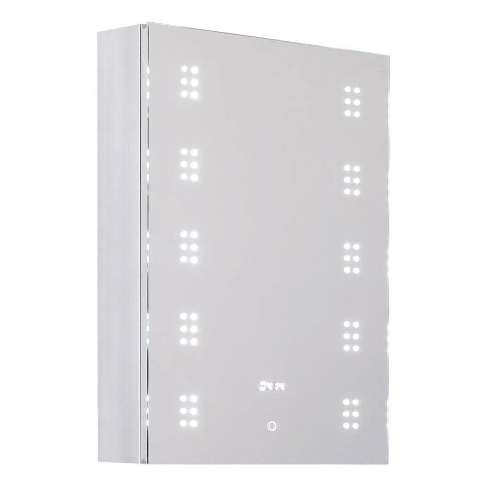 700x500MM LED Illuminated Mirror Cabinet with Shaver Socket&Demister Pad
