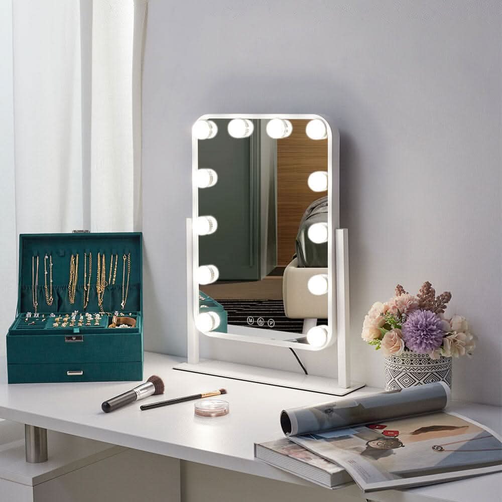 Hollywood Vanity Makeup Mirror with 12 Bulbs