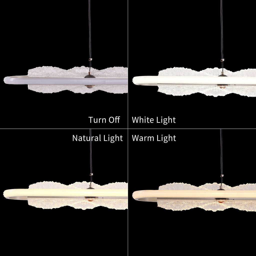 Lightsin Modern Aluminum and Acrylic Pendant Light for Dining Room Ceiling