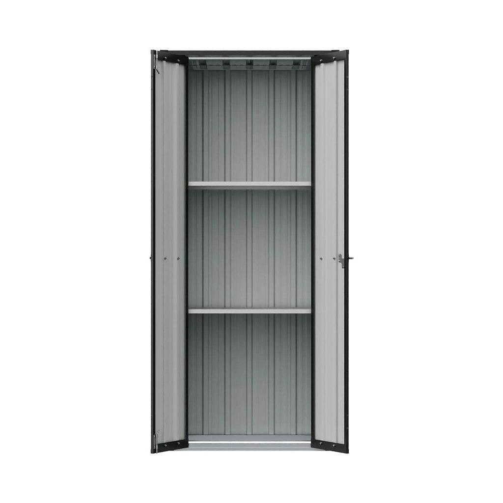 1.5*2.5ft Flat Roof Charcoal Black Tool Cabinet