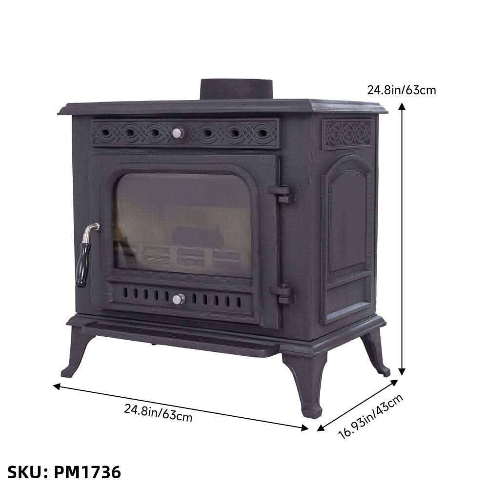 Victorian Cast Iron Fireplace Insert | DEFRA Approved for UK Smoke Control Areas
