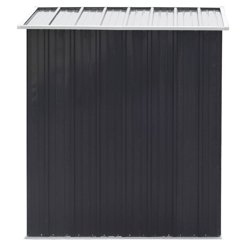 3X5ft Metal Storage Shed with Rack Patio Garden Tool House