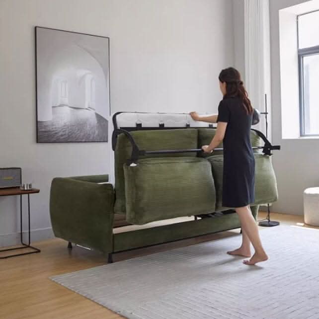 Cottonfy Small 2 Seater Sofa Bed Foldable Space Saving Sofa for UK Homes