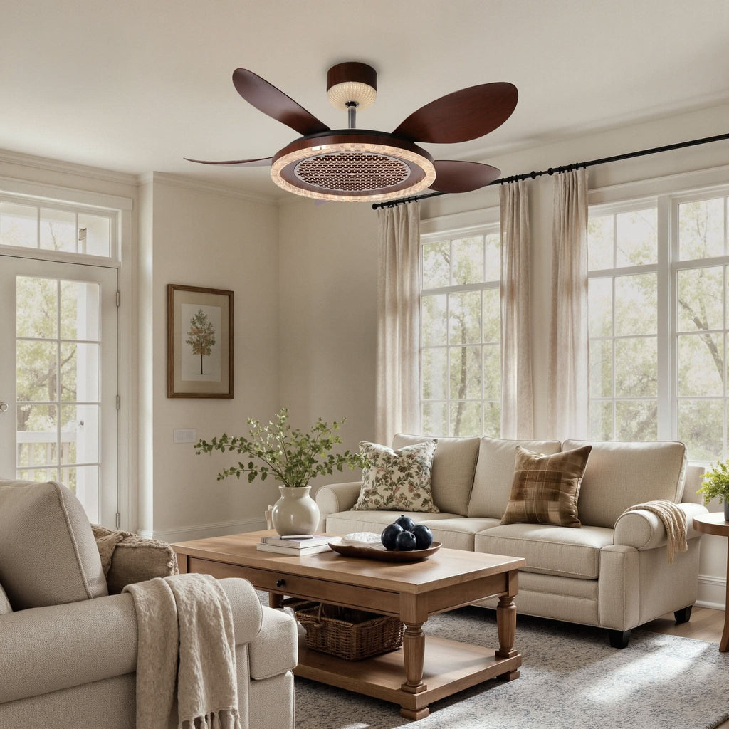 Lightsin 48 Inch Ceiling Fan with 6-Speed Reversible DC Motor