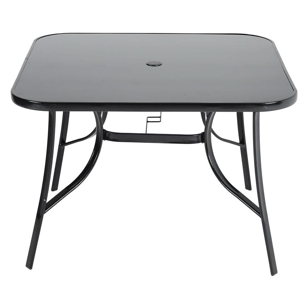 80/105cm Wide Square Garden Table Patio Outdoor Dining Table Coffee Bistro Table