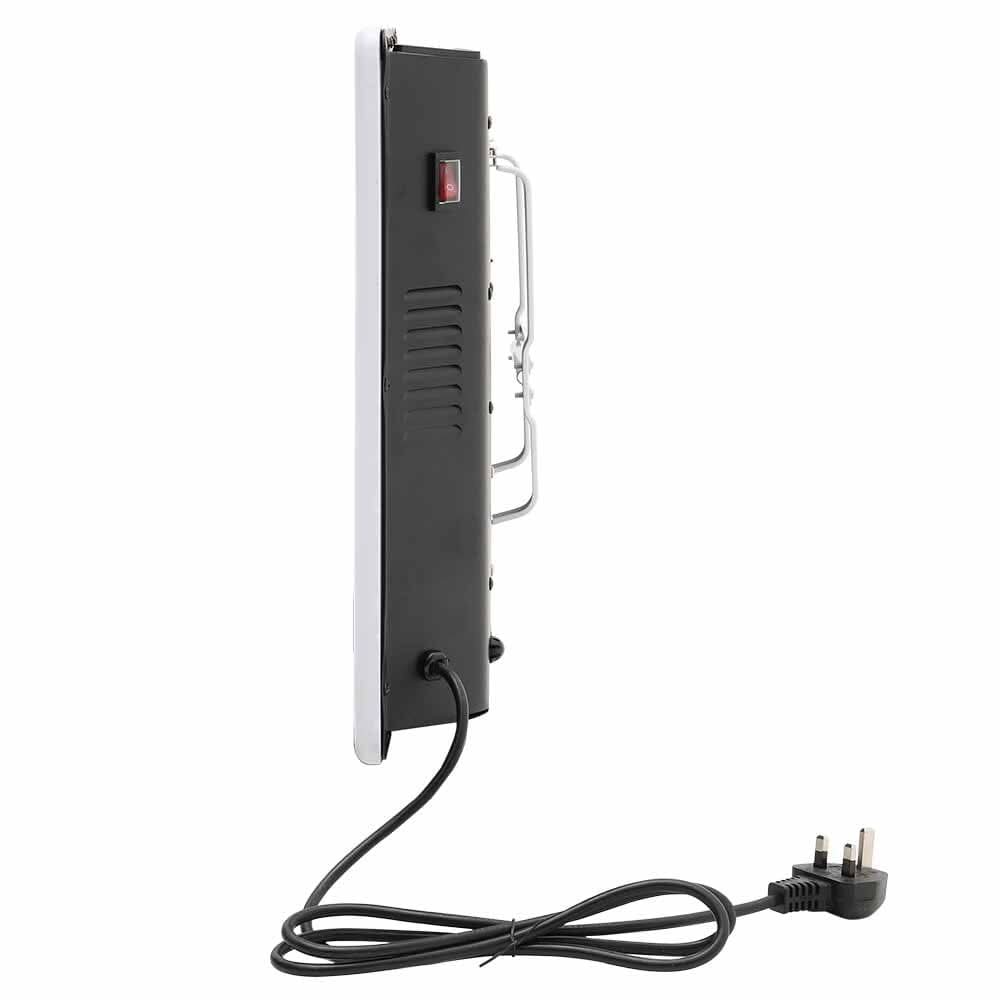Floor-standing wall-mounted dual-use black and white heater with LED display - 1000W/1500W/2000W