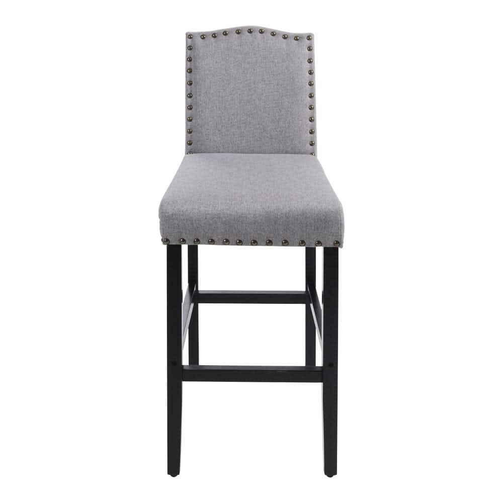 Livingandhome 2Pcs Linen Kitchen Counter Bar Stools, ZH1537