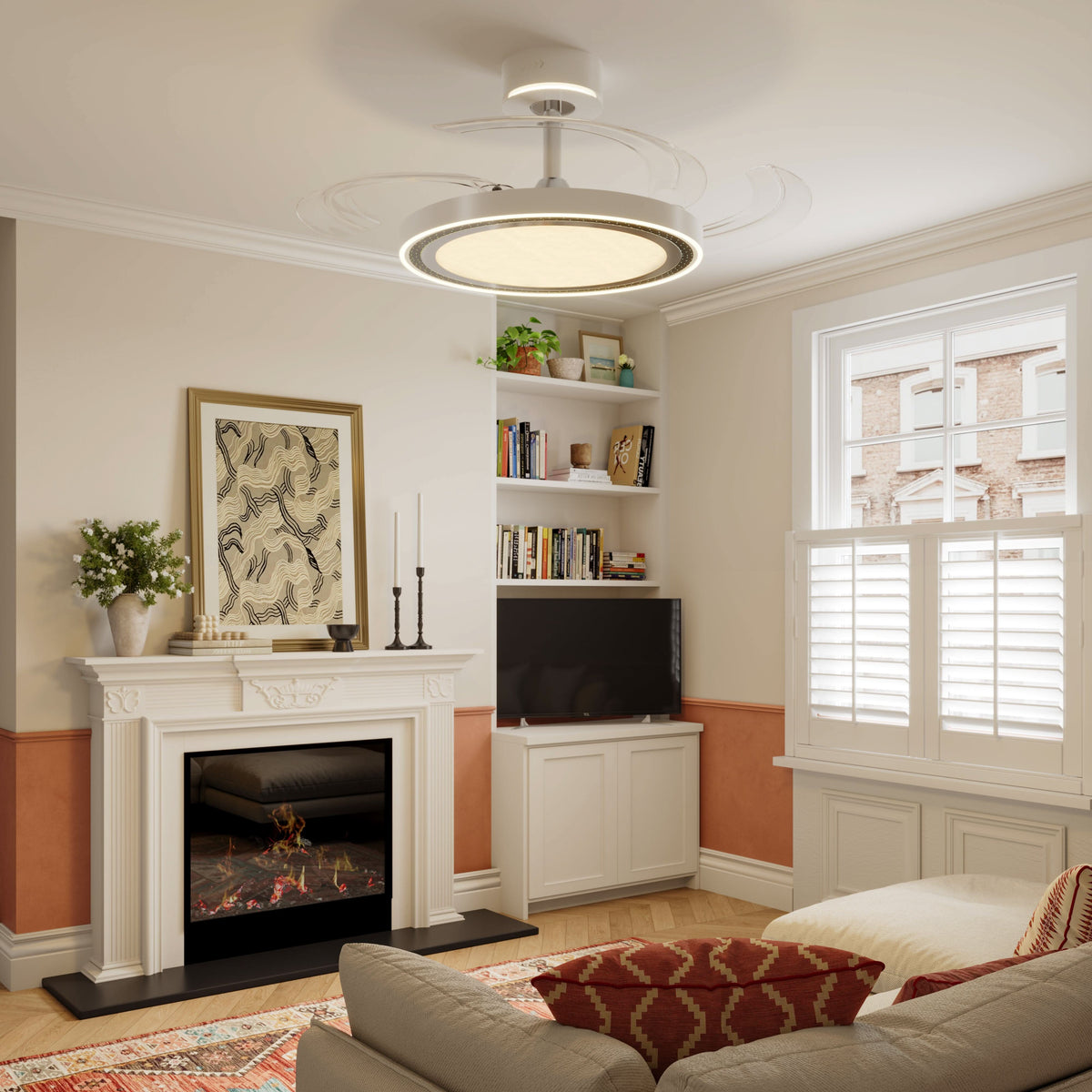 Lightsin 48 Inch Ceiling Fan with Quiet Reversible DC Motor