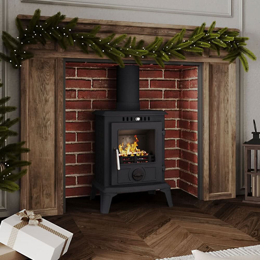Cast Iron Fireplace – Victorian Style Wood Burning Fireplace Insert & Freestanding Heater