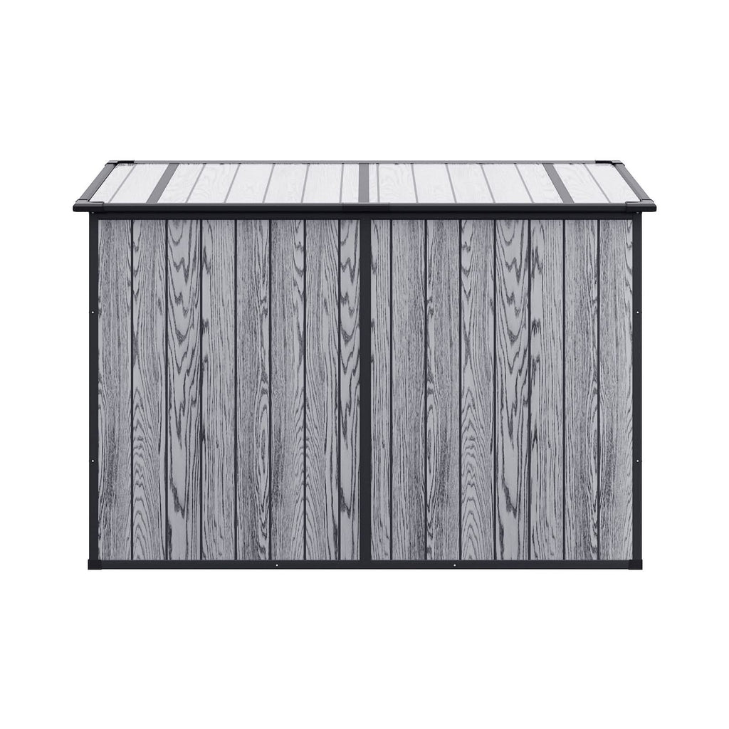6x4ft / 8x4ft Plastic Outdoor Garden Storage Shed  with Light Grey
