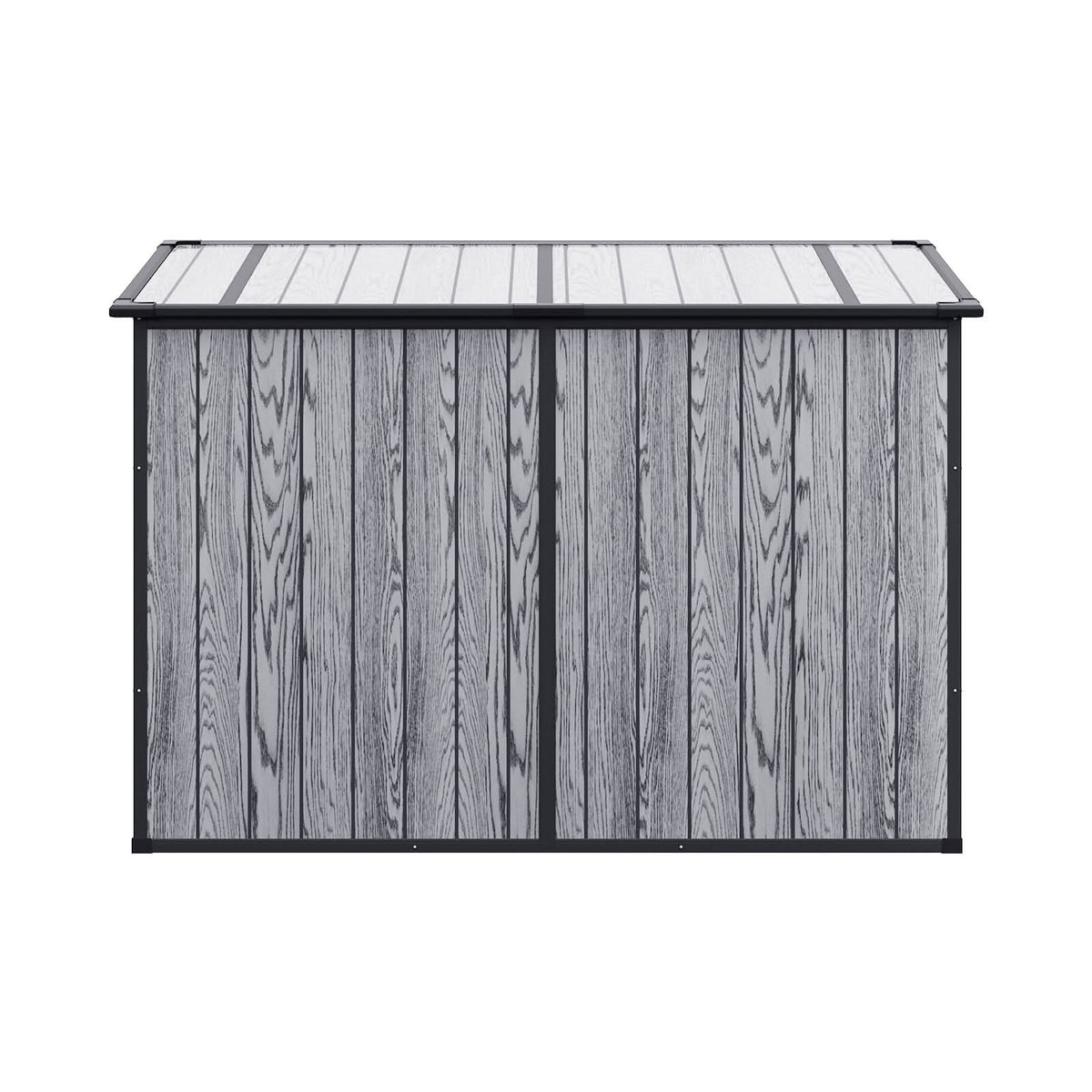 6x4ft / 8x4ft Plastic Outdoor Garden Storage Shed  with Light Grey