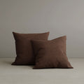 Square Exclusive Design Cushion in Dark Walnut Cotton Linen, 45*45CM
