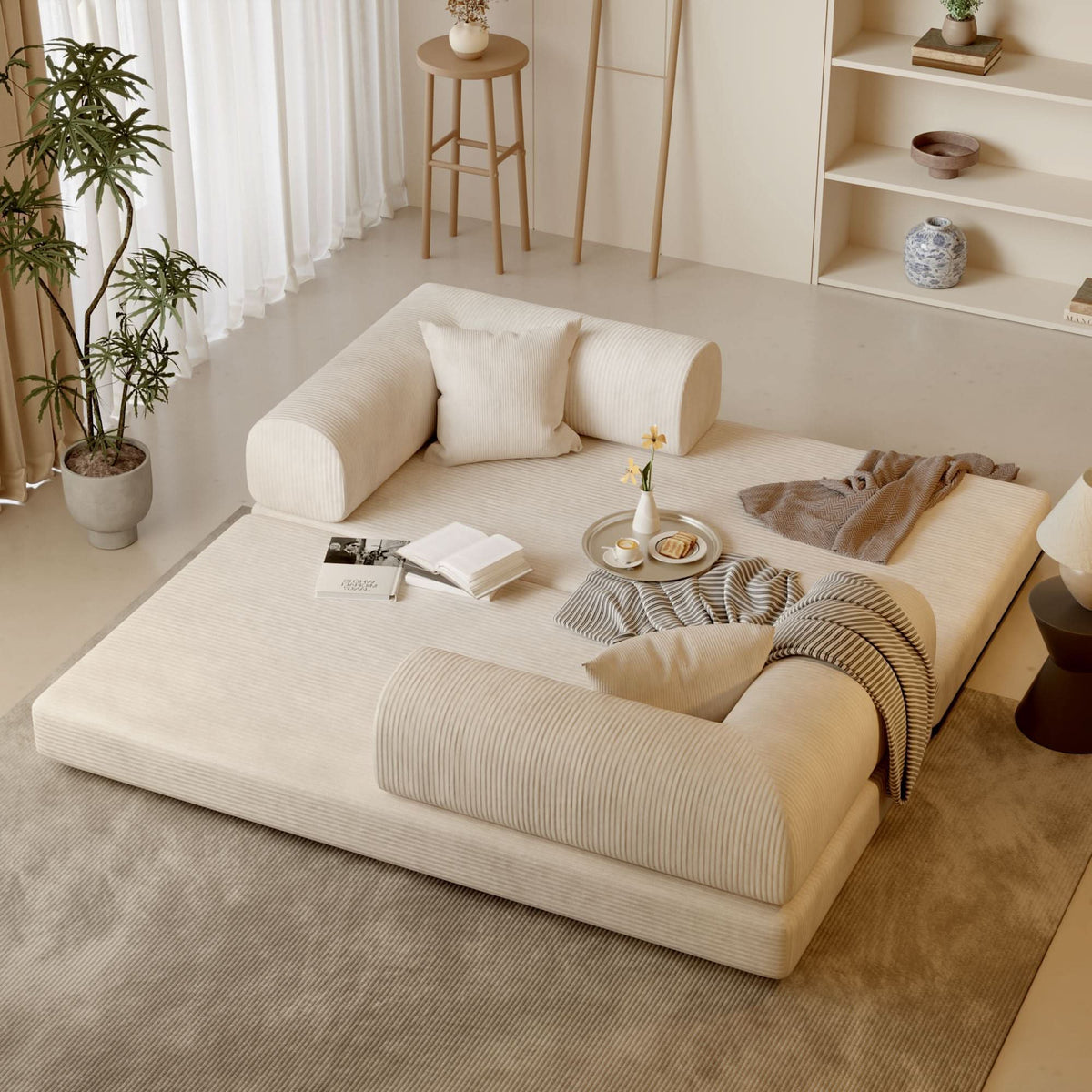 Cottonfy Matcha Toast Sofa Bed