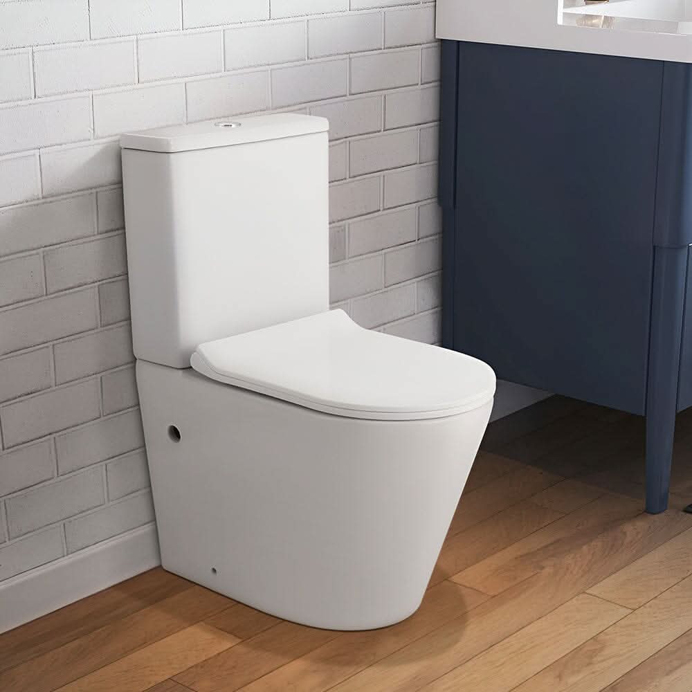 80cm H 2-Piece Elongated Square Toilet with Dual Flush