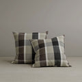 ‍Square Exclusive Design Cushion in Mocha Brown Check Cotton Linen, 45*45CM (100% off)