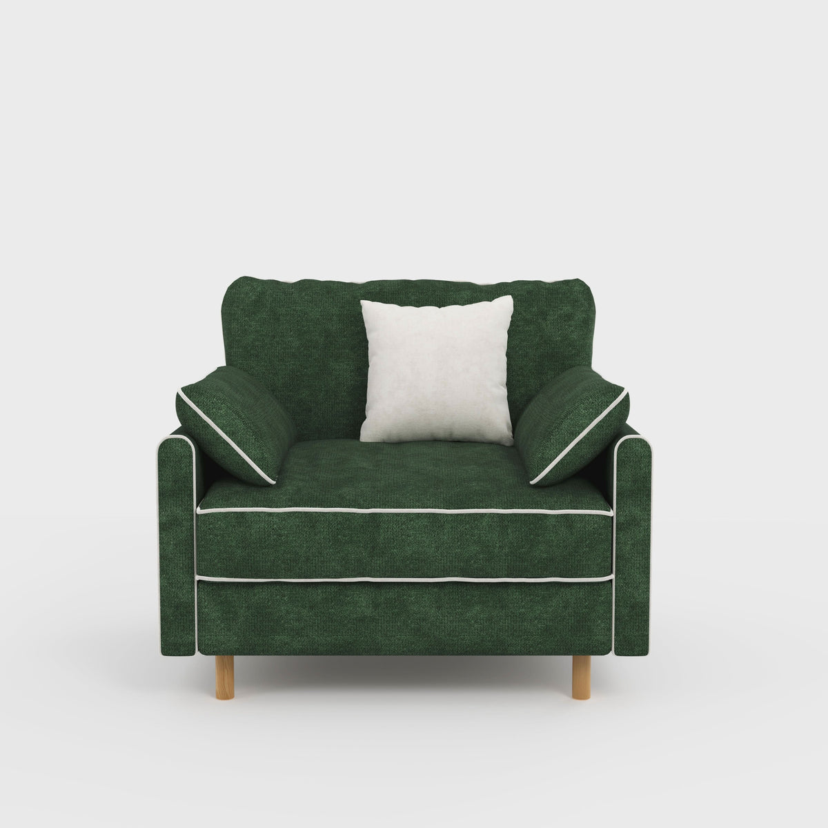 Cotton Linen Detachable Modular Sofa with Fringed Trim