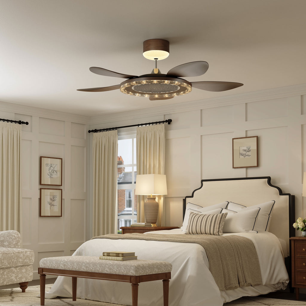 Lightsin 48 Inch Ceiling Fan with 6-Speed Reversible DC Motor
