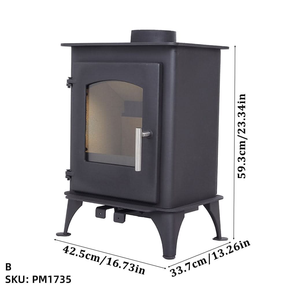 Cast Iron Fireplace – Victorian Style Wood Burning Fireplace Insert & Freestanding Heater