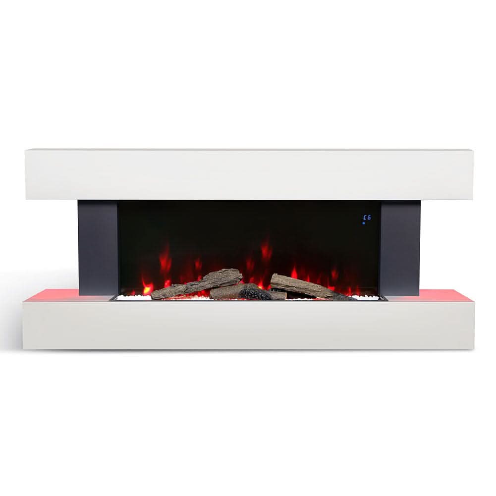 52 Inch Contemporary Wall Mounted/Freestanding Fireplace Mantel for Living Room