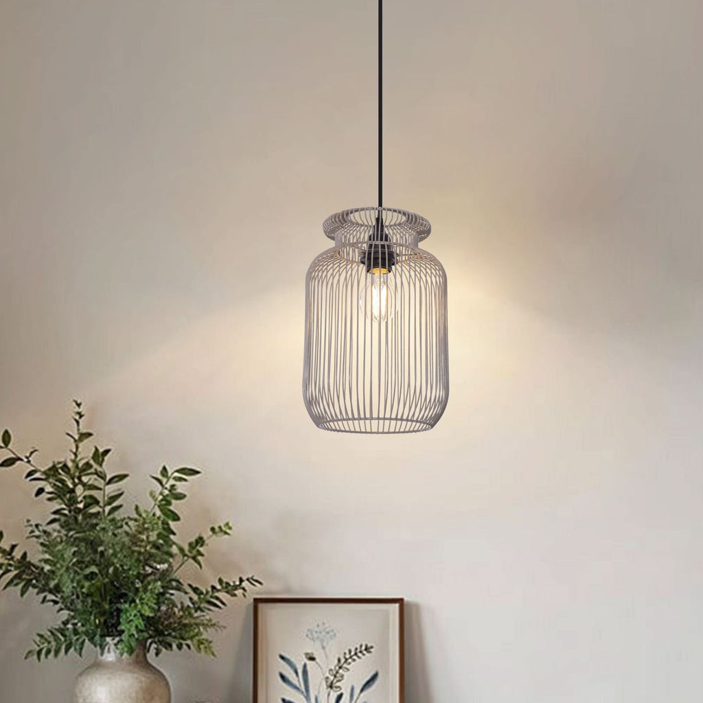 Glyph-Lightsin Sleek Modern Grey Iron Pendant Light for Home Decor