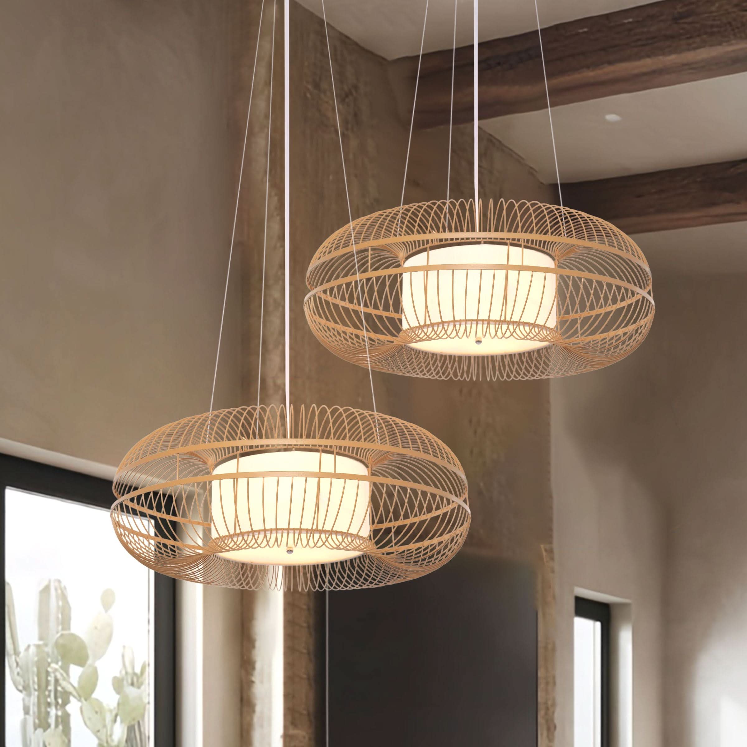 Lightsin Natural-Colored Modern Minimalist Pendant Light