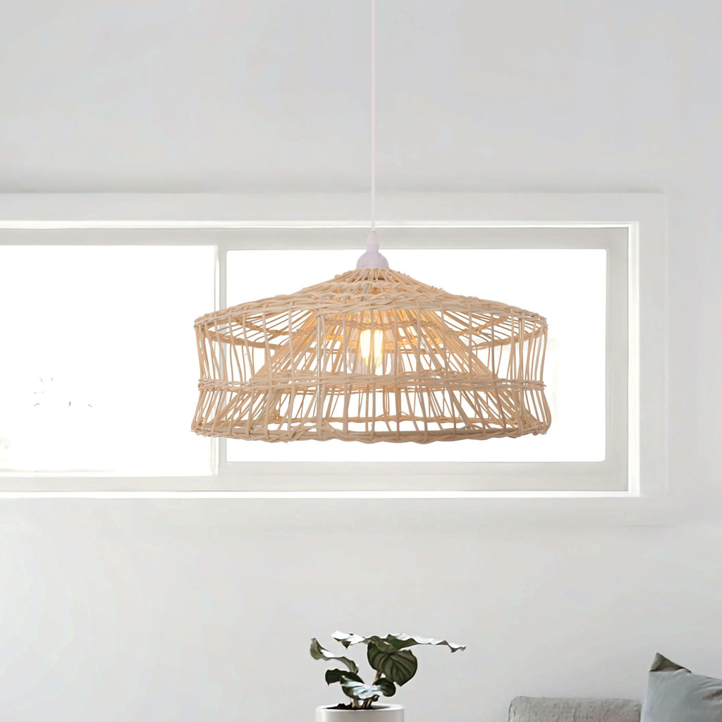 Lightsin NestLine Handwoven Shallow Pendant Lamp