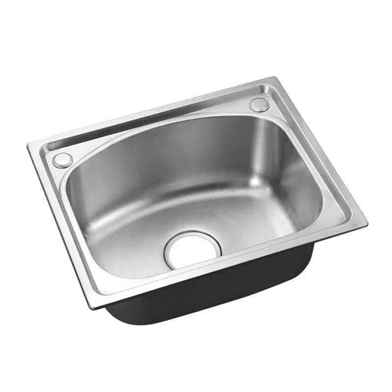 60/68cm W Stainless Steel Kitchen Sink Single Bowl Catering