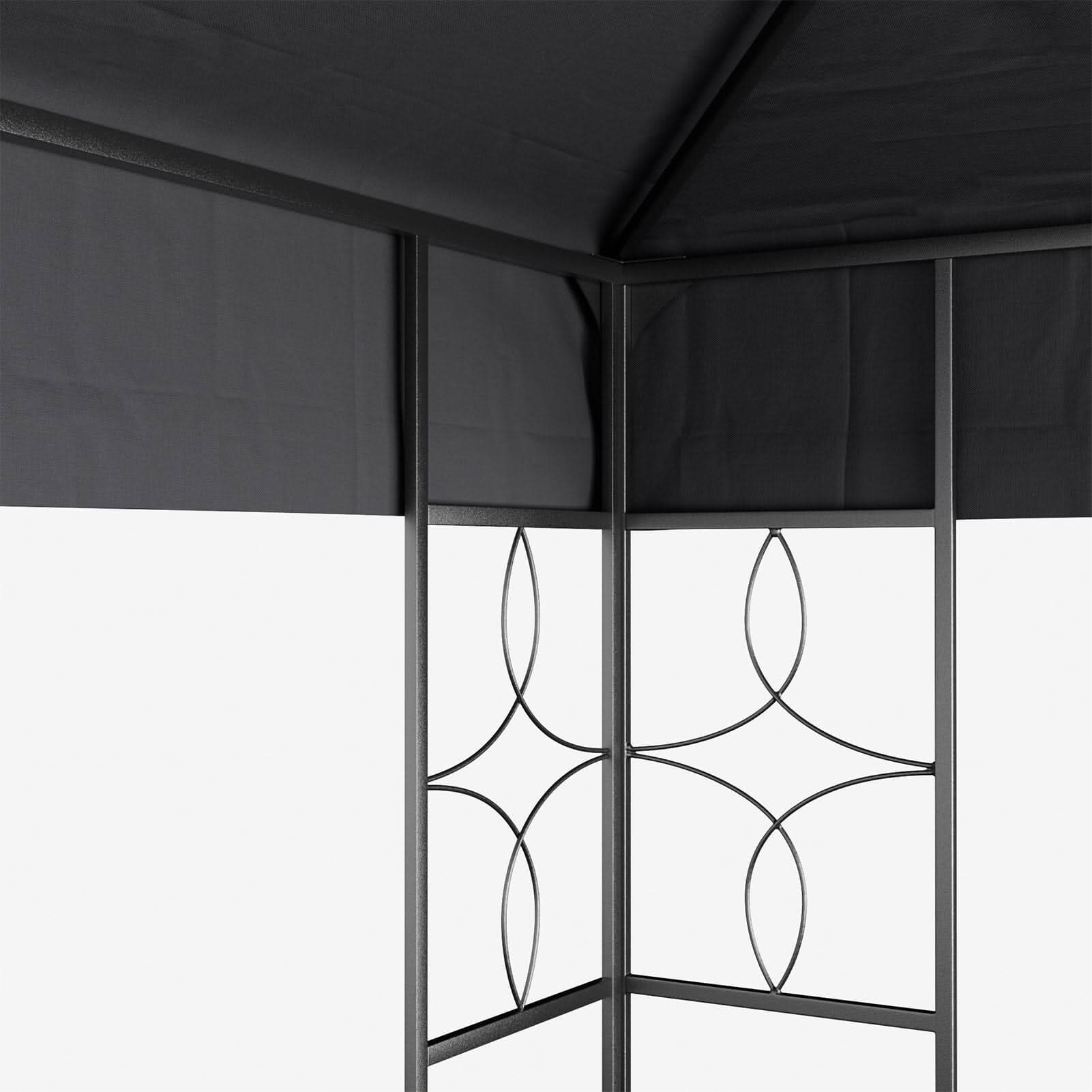 9ft Steel Outdoor Pergola with Minimalist Design