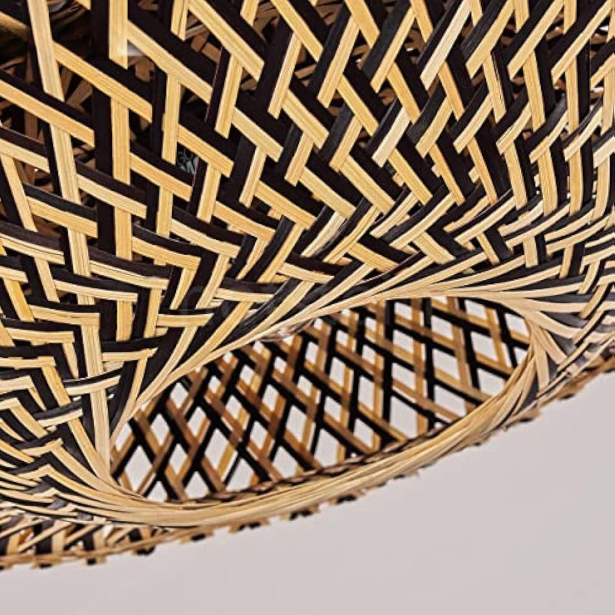 Lightsin Bamboo Radiance Handwoven LED Ceiling Light