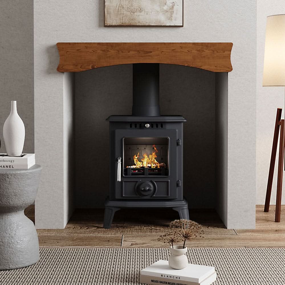 Cast Iron Fireplace – Victorian Style Wood Burning Fireplace Insert & Freestanding Heater