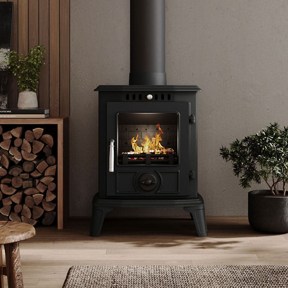 Cast Iron Fireplace – Victorian Style Wood Burning Fireplace Insert & Freestanding Heater
