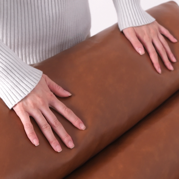 Cottonfy Modern Ergonomic Corduroy Chaise Lounge with Natural Wooden Frame