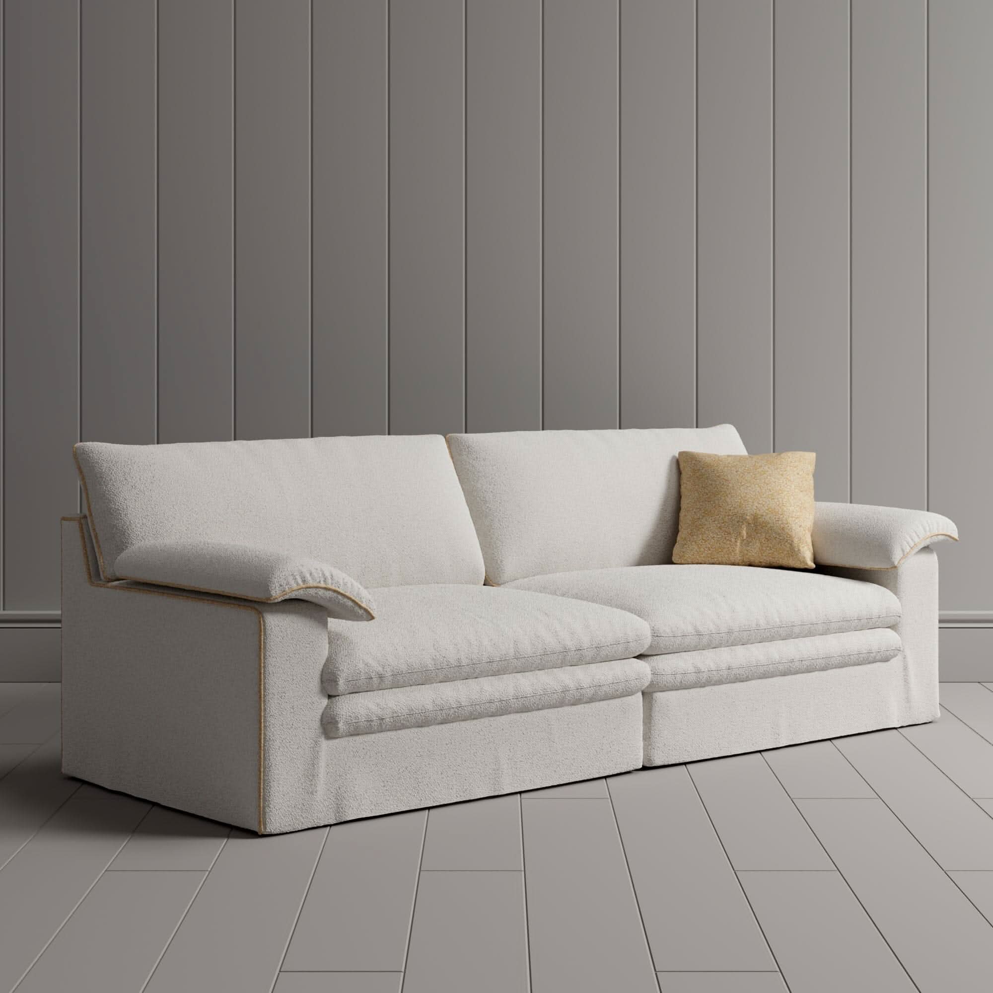 Cottonfy Stylish Lambswool Sofa with Detachable Design