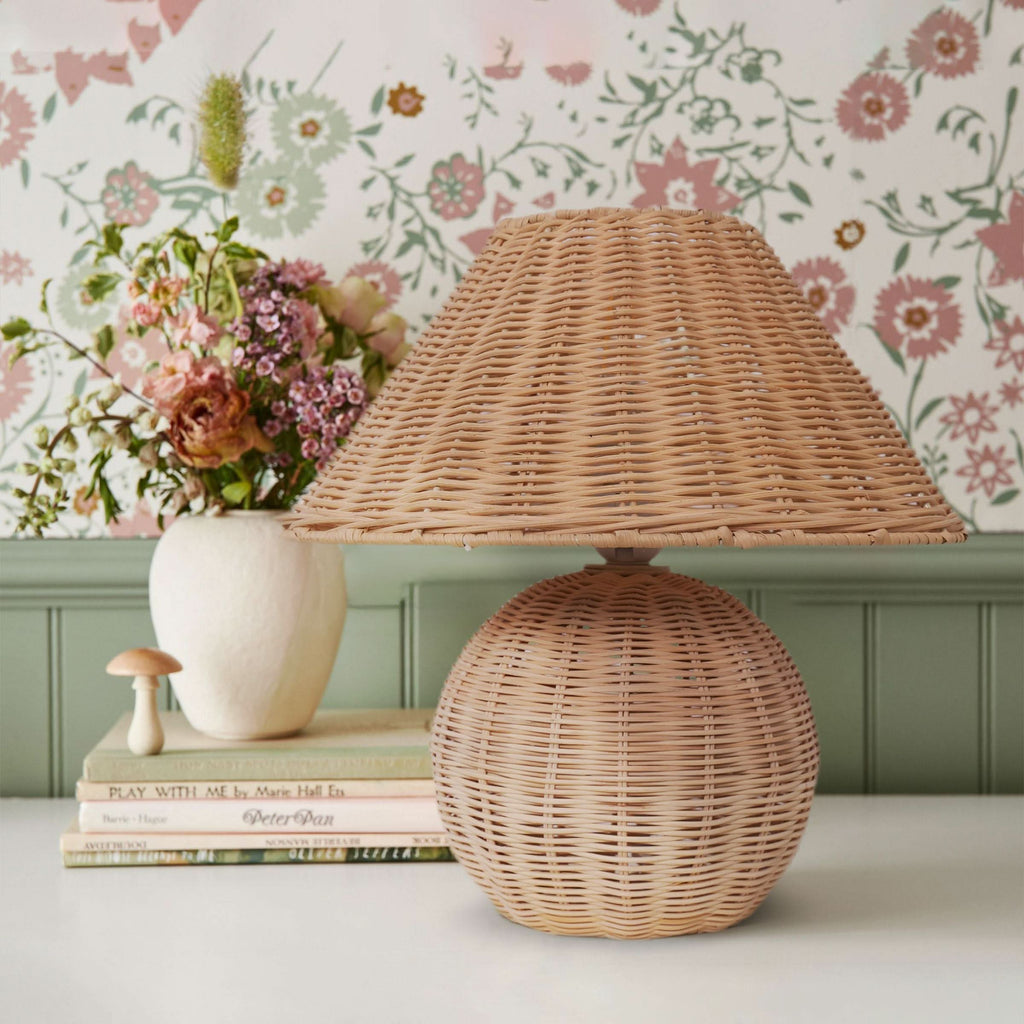Lightsin Bohemian Rattan Table Lamp Handcrafted Natural Lighting