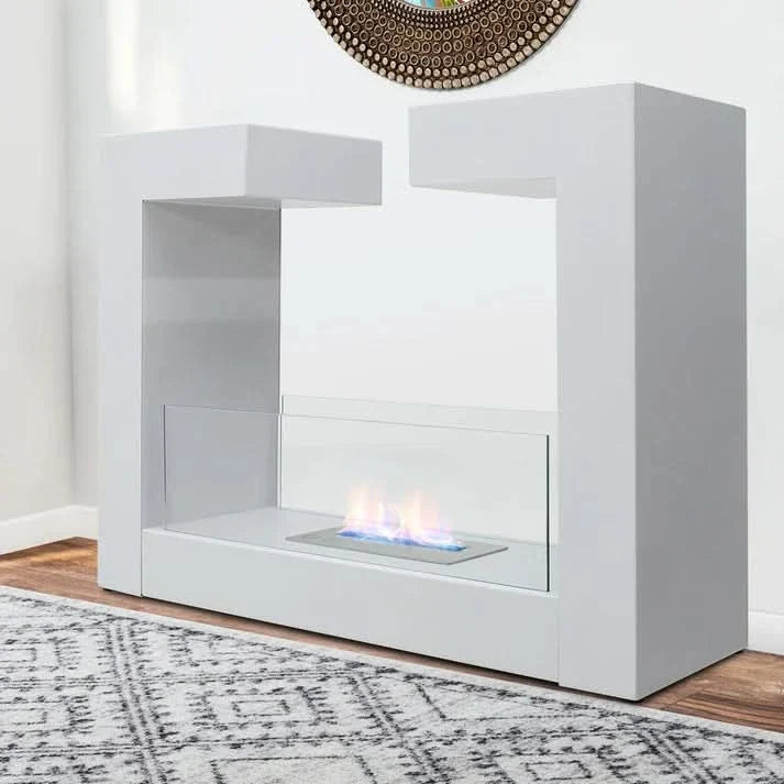 78cm W Bio-Ethanol Fireplace Freestanding Heater Real Fire