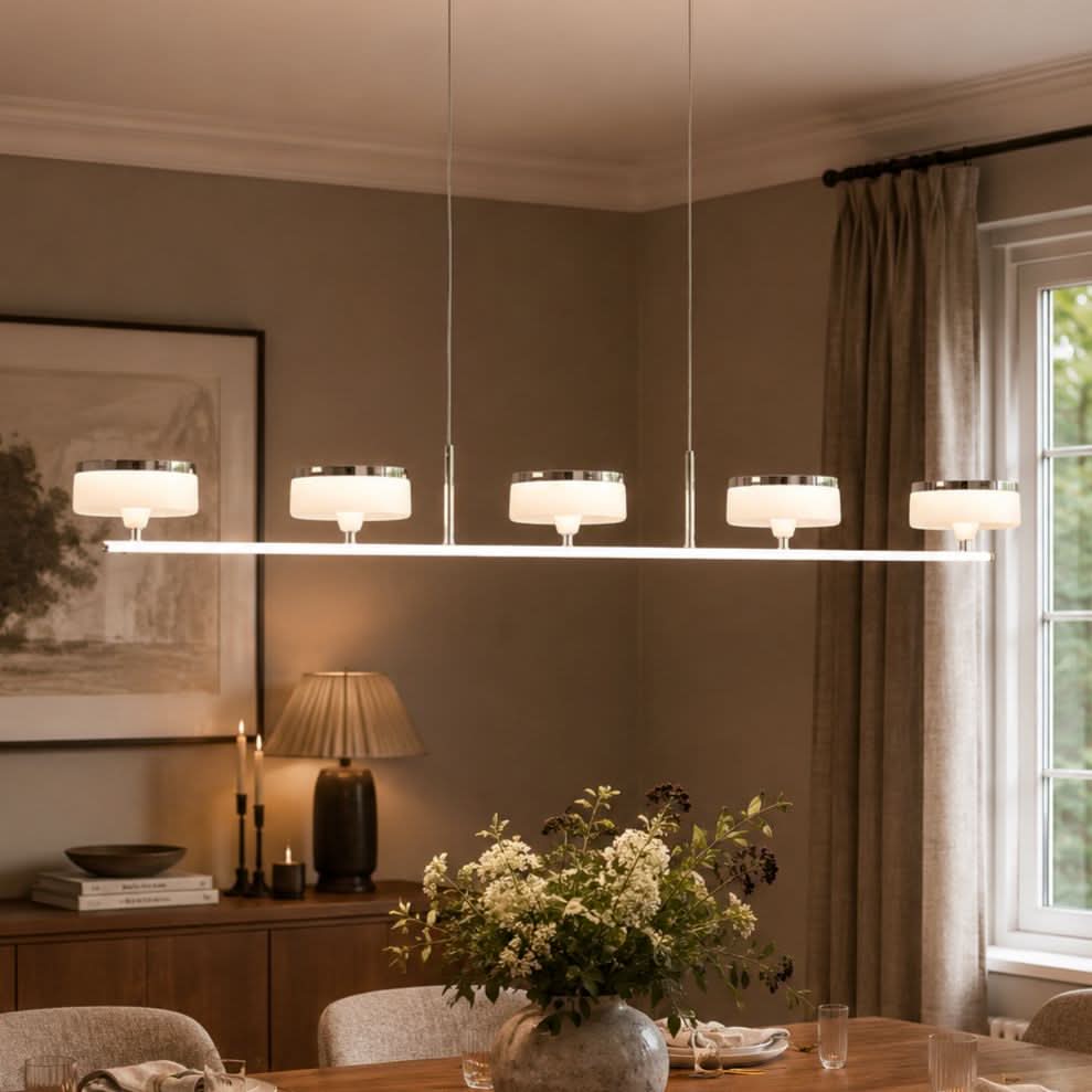 Lightsin Aluminum Acrylic Chandelier with Three-Color Changing