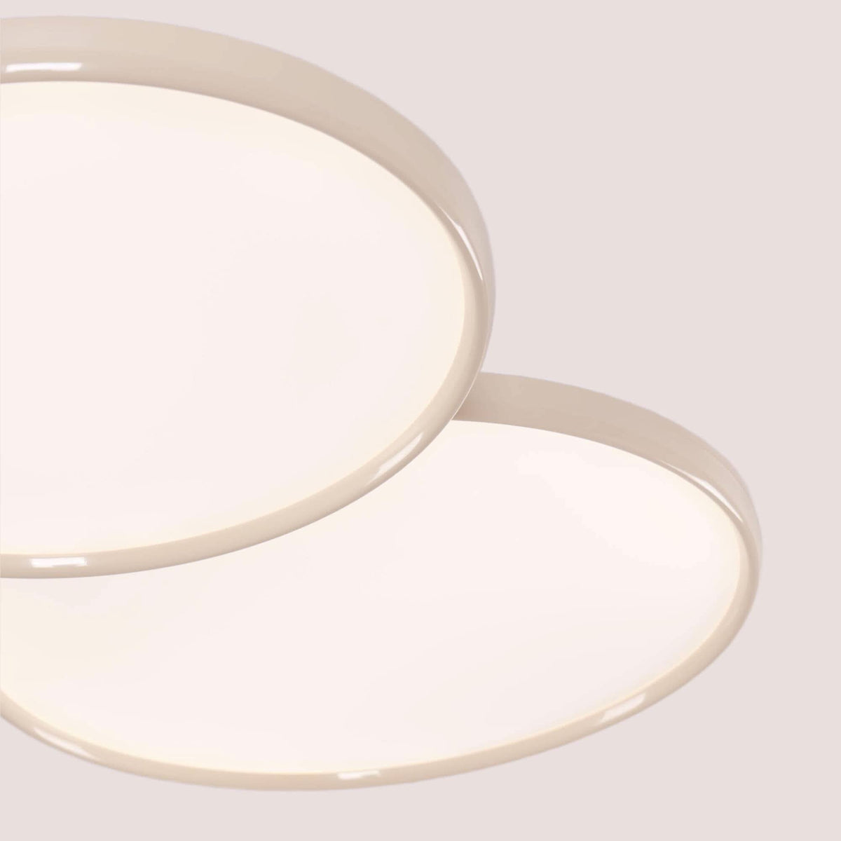 Lightsin Full Spectrum Dimmable Ivory White Aluminum Round LED Ceiling Light