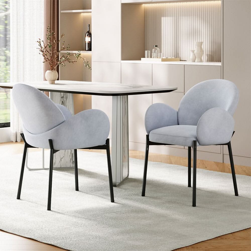 Upholstered Fabric Dining Chair Modern Comfort