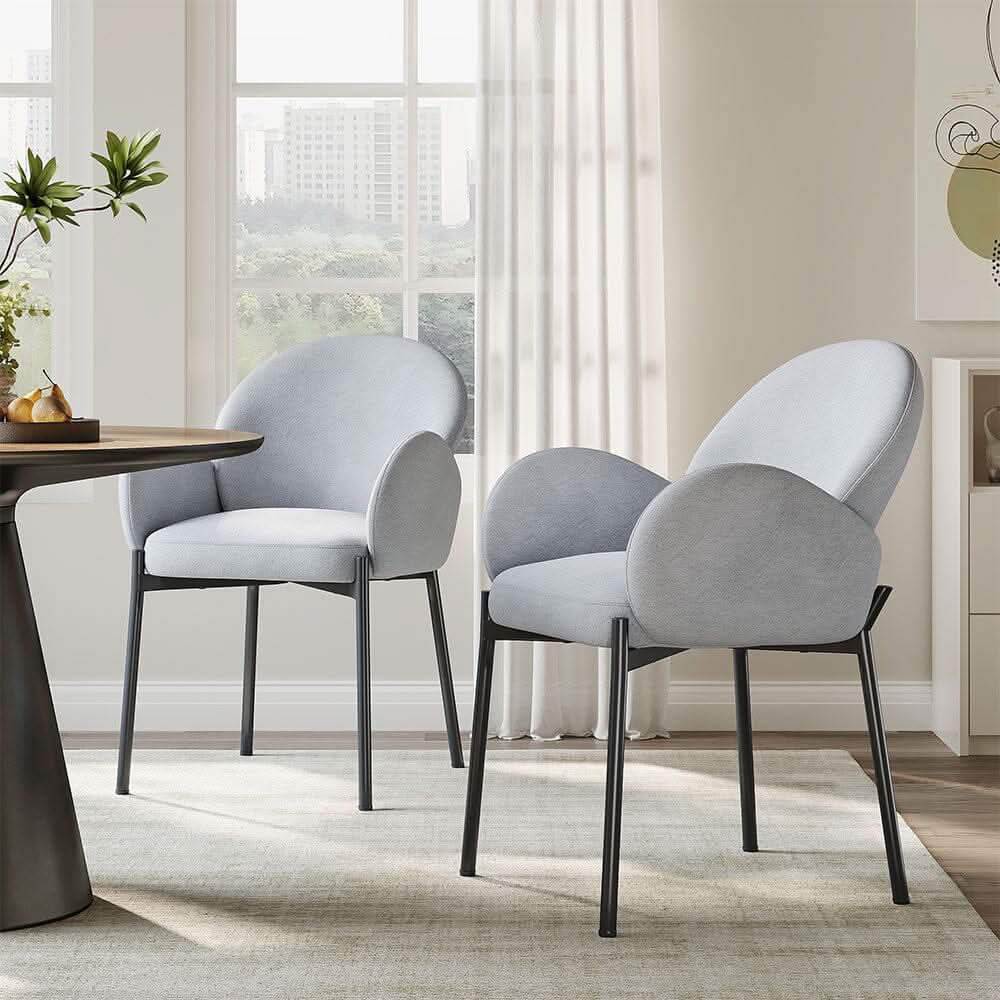 Upholstered Fabric Dining Chair Modern Comfort